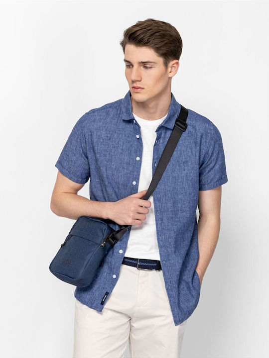 Geantă De Umăr / Tip Crossbody Albastru Marin Pentru Bărbați