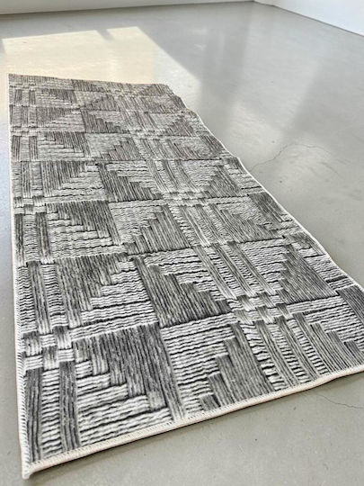 Linea Home Non-Slip Rectangular Grey Rug 140x200cm
