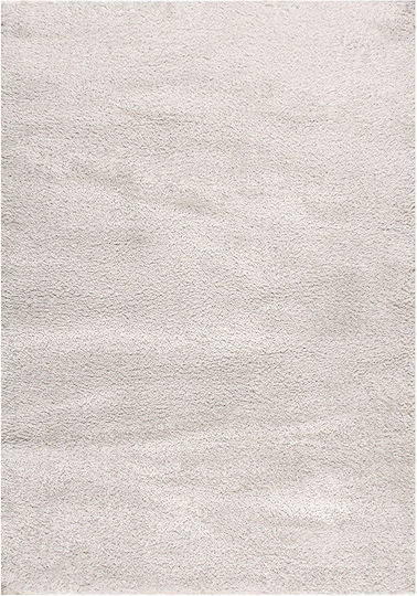 Polcarpet Wohnzimmer Teppich Zottelig 165x230cm Beigefarbe