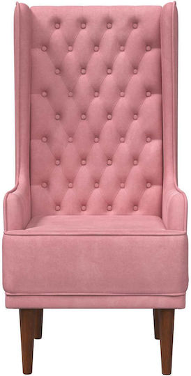Relax Samt Sessel Rosa 64x64x131cm