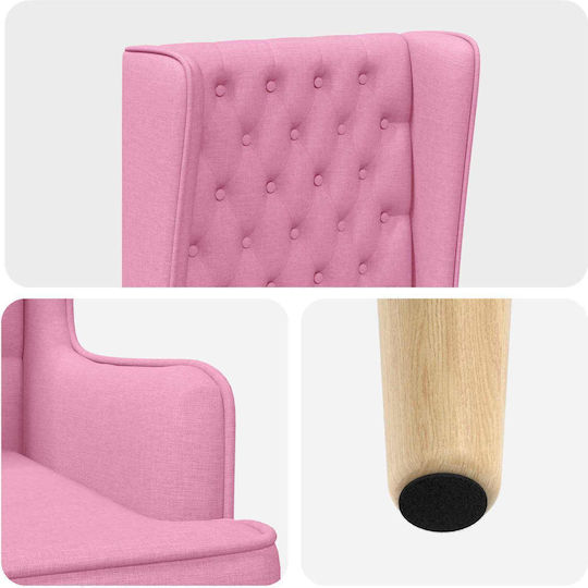 Relax Sessel Rosa 64x64x131cm