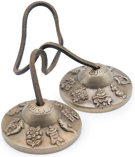 Handmade Meditation Cymbals 8 Auspicious Symbols 5,5cm