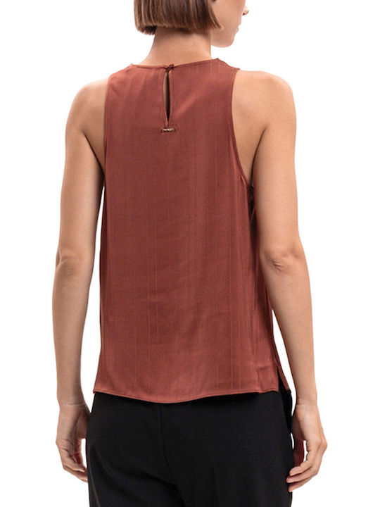 Damenbluse mit V-Ausschnitt Rot