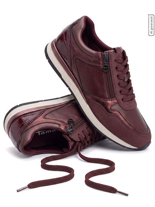 Vegan Women's Anatomic Sneakers Burgundy