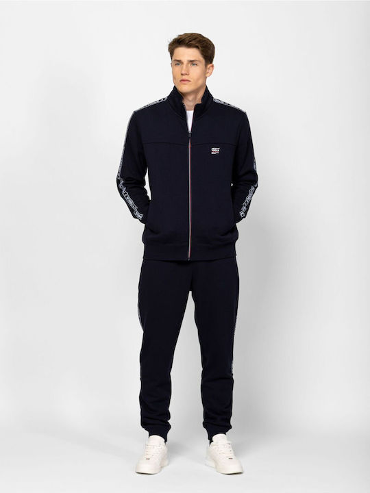 Herren Sweatshirt mit Dunkelblauer Kapuze