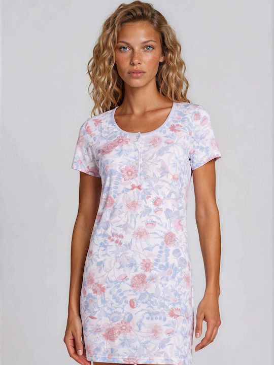Pink Label Cămașă de noapte de vară din bumbac pentru femei Pink Label