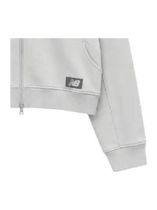 Athletics Cardigan Grey Fleece