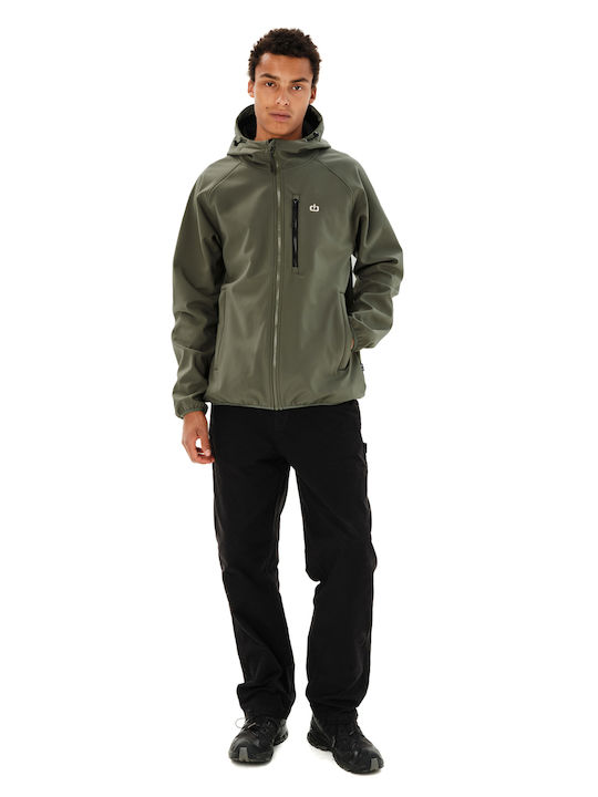 Bonded Leder Jacke Wasserdicht Grünes