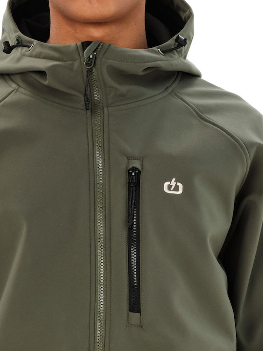 Bonded Leder Jacke Wasserdicht Grünes