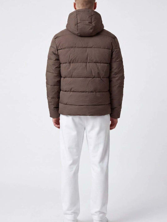Зимно яке Puffer Кафяв