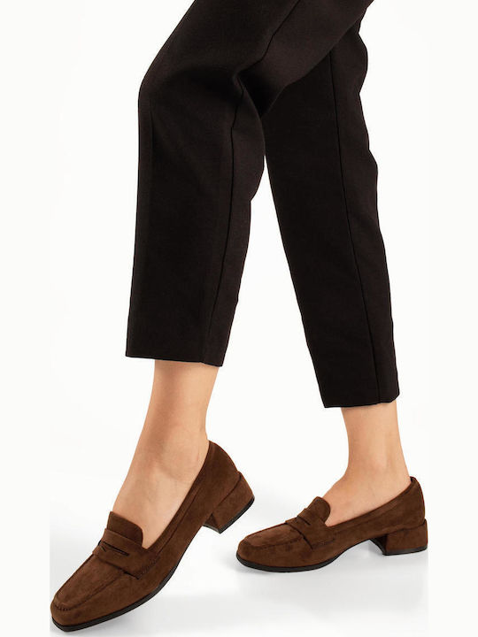 Suede Γόβες Καφέ