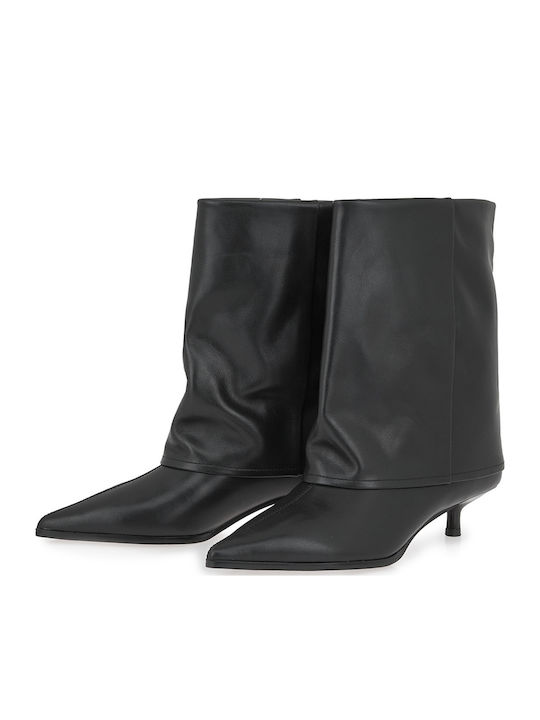 Leather Women's Ankle Boots Black