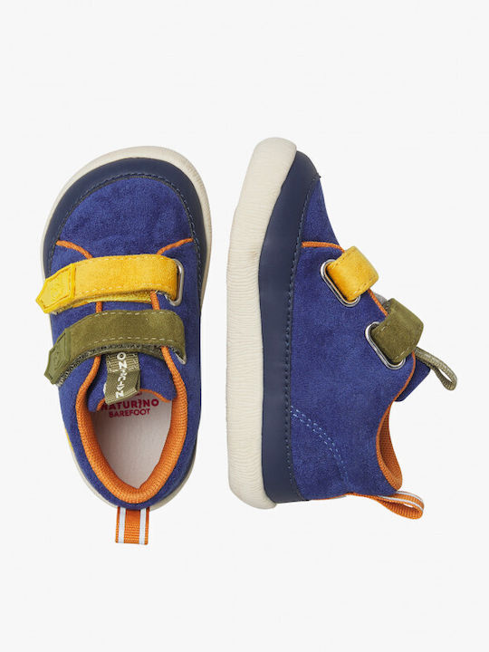 Kids Sneakers High with Hoop & Loop Closure Navy Blue