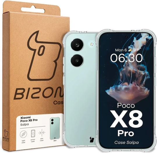 Silicone Case Bizon Case Salpa Compatible with Xiaomi Poco X8 Pro Clear