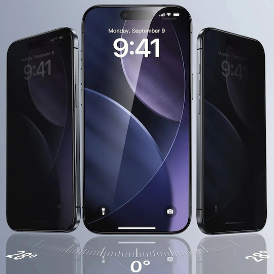 ESR Privacy Tempered Glass Ultrafit Classic Screen Protector 3 Pieces iPhone 18 Pro Max Black