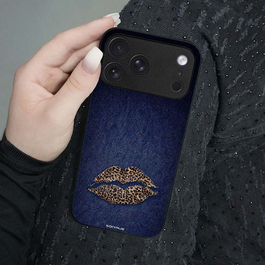 Sonique Diva Series Handyhülle Motorola Moto G53 5G Denim Leopard