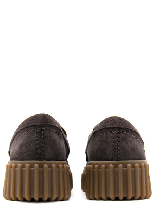 Torhill Penny Leder Damen Mokassins in Beige Farbe