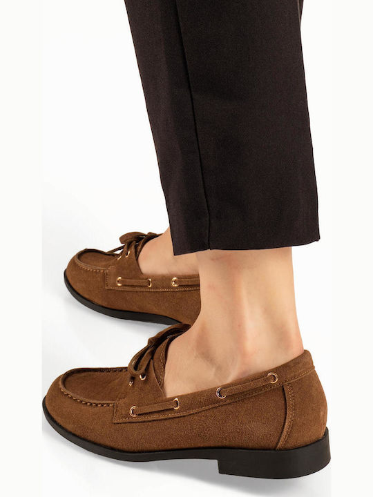 Women's Boat Shoes in Brown Colour