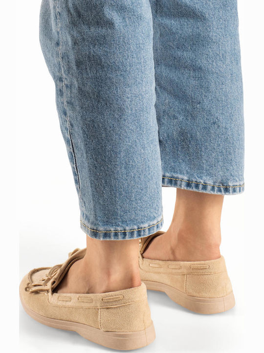 Women's Loafers in Beige Colour