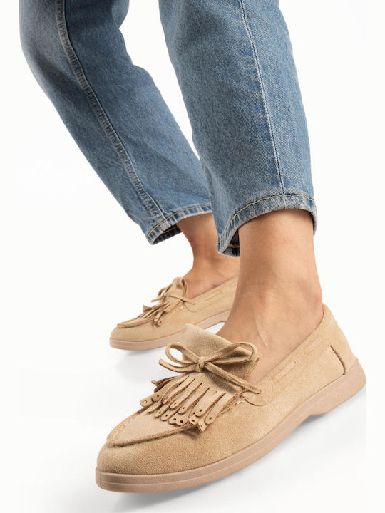 Women's Loafers in Beige Colour