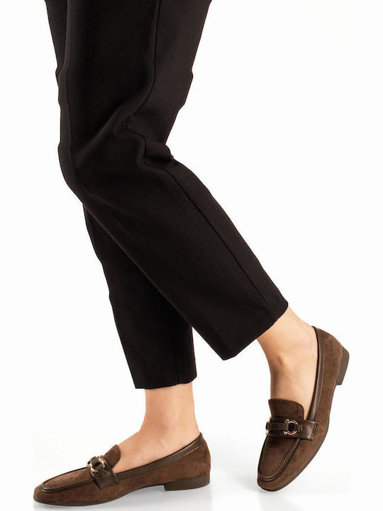 Women's Loafers In Brown Colour