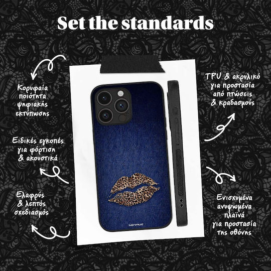 Sonique Diva Series Case Motorola Moto G84 5g Denim Leopard