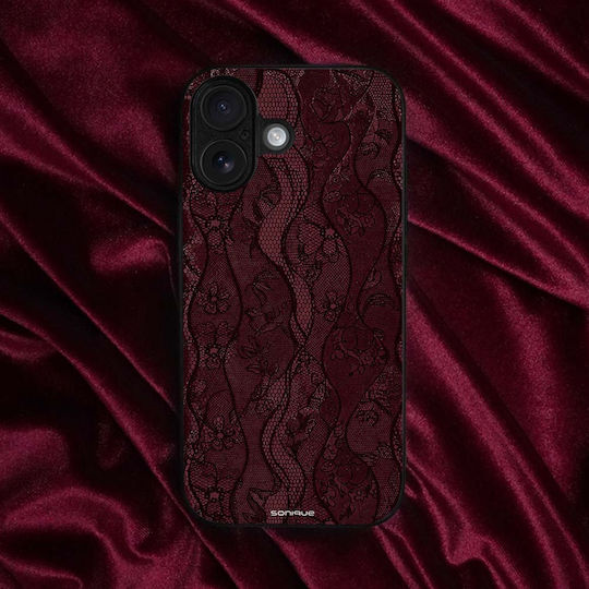 Калъф Sonique Diva Series Motorla Moto E13 4g Бордо Дантела