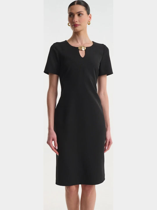 Sommer Midi Abendkleid Schwarz