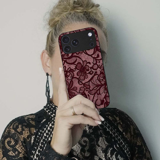 Sonique Diva Series Case Motorola Moto G55 5g Burgundy Lace