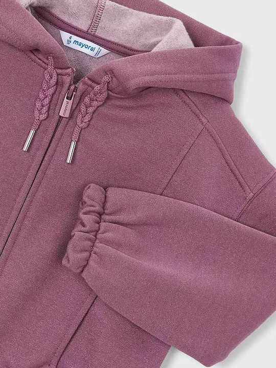 Kinder-Sweatshirt Strickjacke Lila
