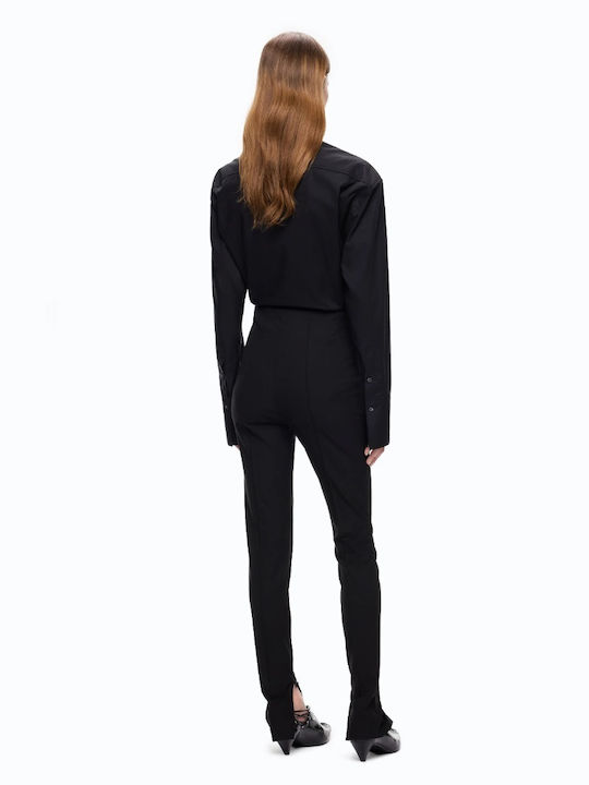 Women's Fabric Trousers Black