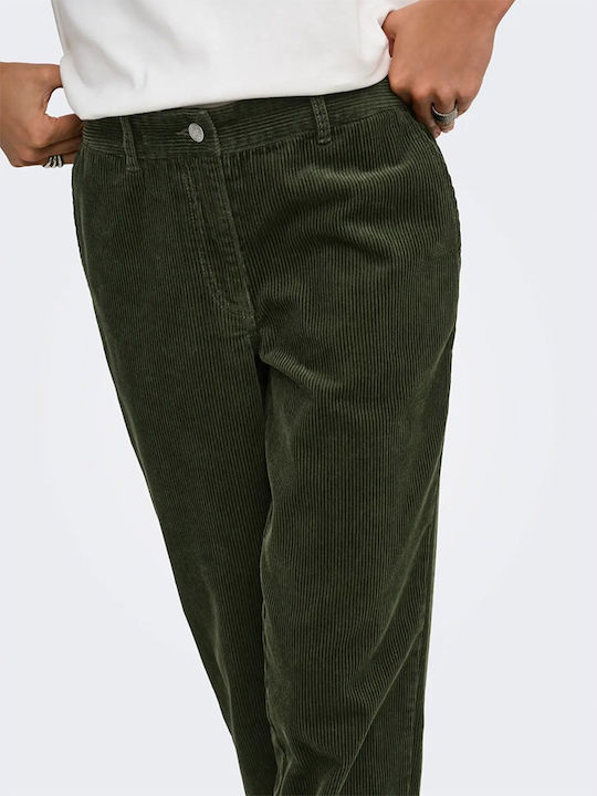 Women's Chino Trousers in Regular Fit Green