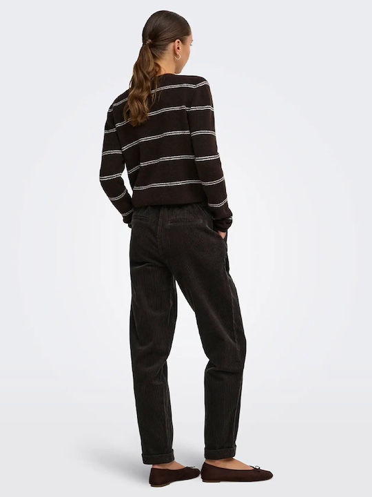 Damen Chino Hose in Regulärer Passform Braun