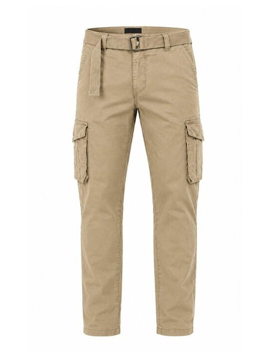 Ανδρικό Παντελόνι Cargo Relaxed Fit Μπέζ