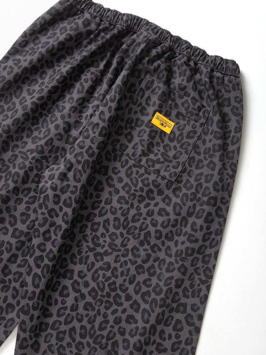 Ανδρικό Παντελόνι Relaxed Fit Black Leopard