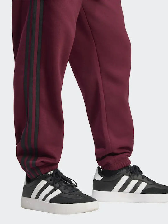 Herren-Sweatpants Pant Bordeaux Schwarz