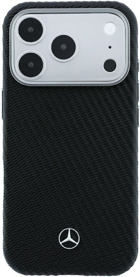 Mercedes Leder Semi Wrap Holzoptik Magsafe Iphone 18 Pro 17 Pro Schwarz