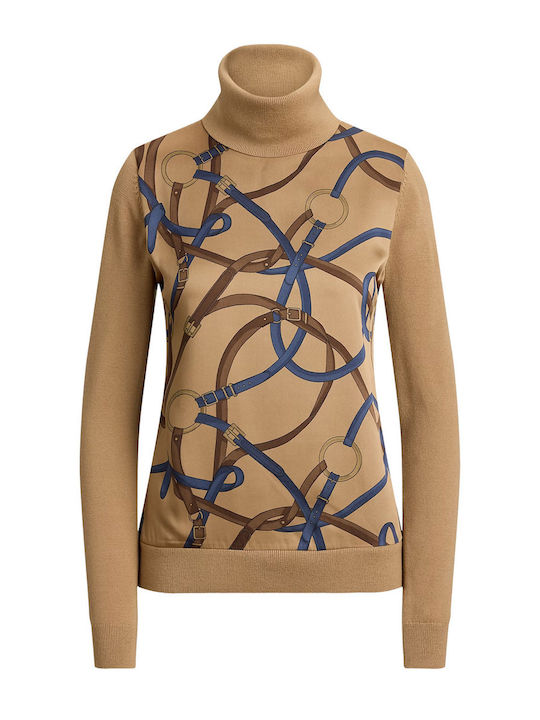 Damen Sweatshirt Camel Mehrfarbig
