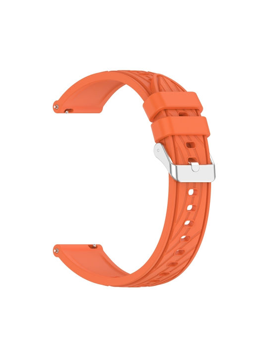 Amazfit Bip 1s Stripe Texture 20mm Silicone Watch Band Orange Amazfit Bip 1s Stripe Texture 20mm Silicone Watch Band Orange