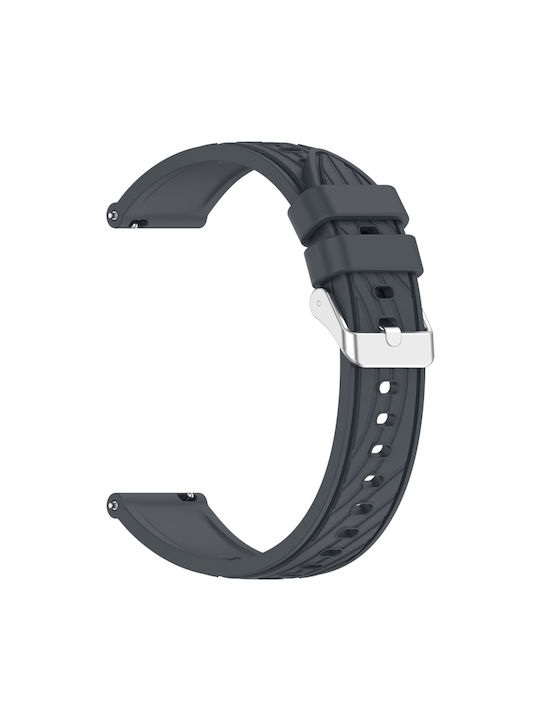 Amazfit Bip 1s Stripe Texture 20mm Silicone Watch Band Dark Gray Amazfit Bip 1s Stripe Texture 20mm Silicone Watch Band Dark Gray