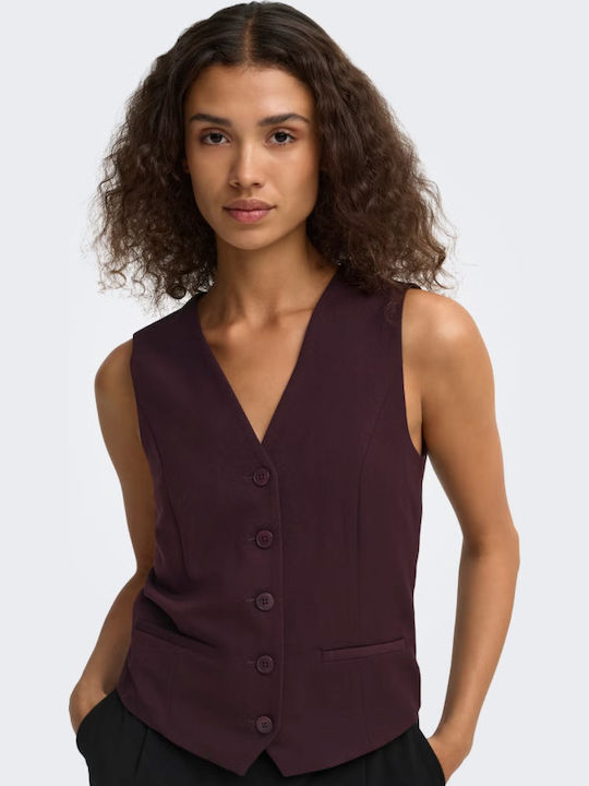 Damen Strickjacke Burgundisch