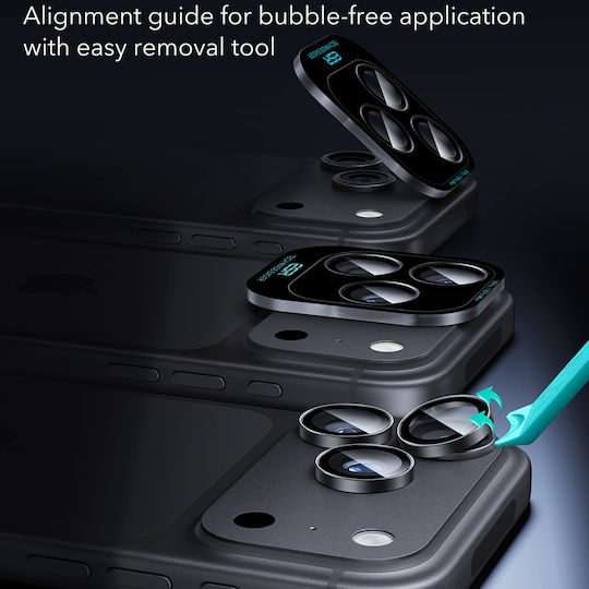 ESR Протектор за камера Tempered Glass Черен за iPhone 18 Pro / iPhone 18 Pro Max