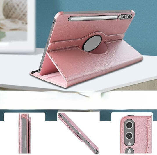 Флип капак Въртящ се Розово злато (Samsung Galaxy Tab S11 Ultra)