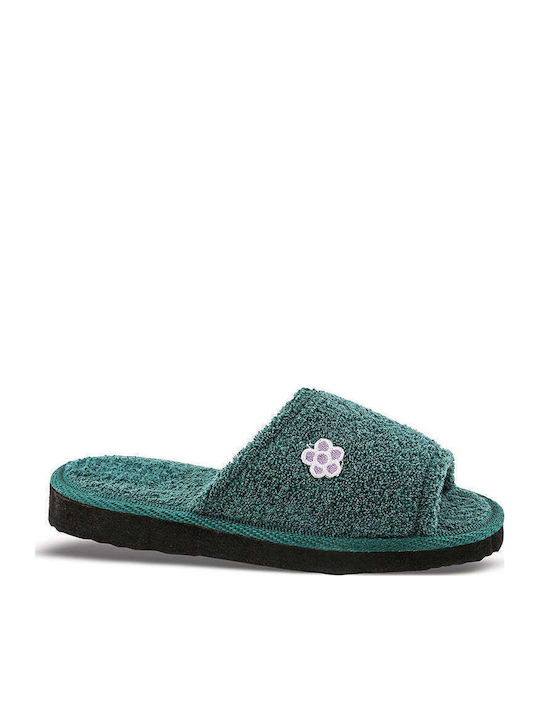 Terry Damen Hausschuhe Sliders Schwarze PB11