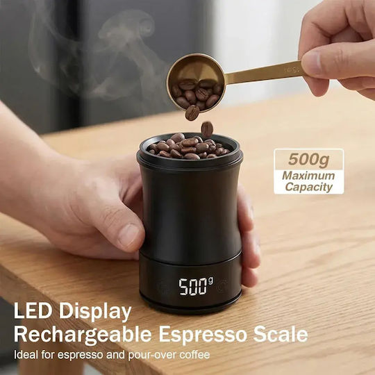 4bars S207 500g/0.1g Cupă Dozatoare pentru Cafea Cântar Detașabil Reîncărcabil