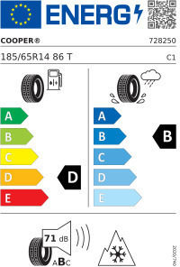 Cooper Runflat 185/65R14 86TT Зимна Автомобилна Гума