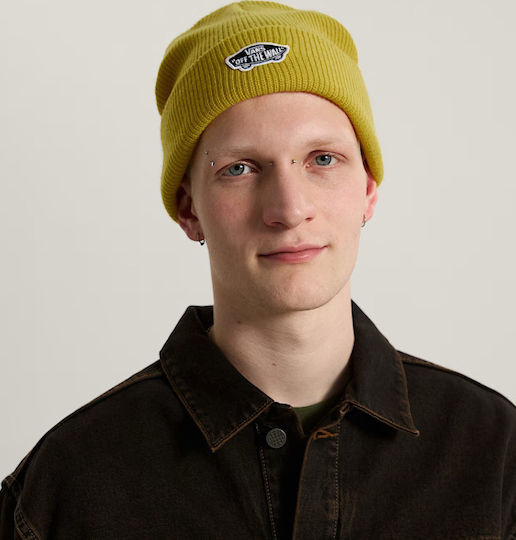 Căciulă Beanie Unisex Tricotată în Culoare Auriu