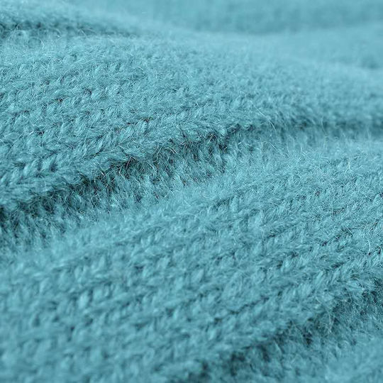 Beanie Unisex Mütze Gepolstert in Türkis Farbe