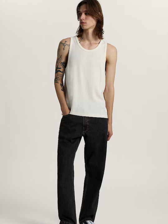 Check-5 Men's Jeans Pants Straight Washed Black