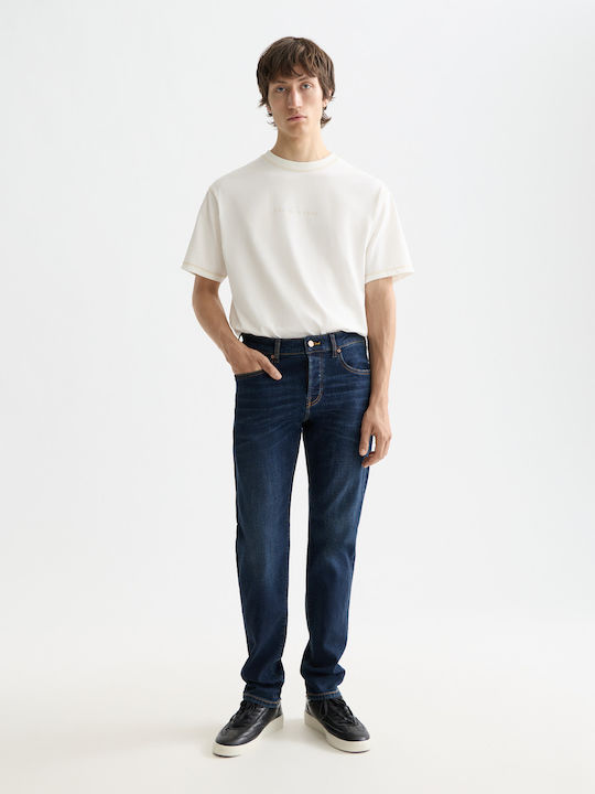 Men's Skinny Fit Blue Jeans Pants